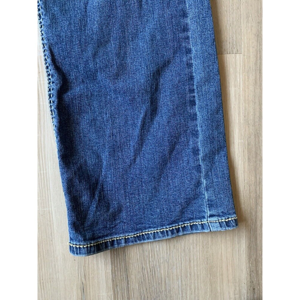 Supplies By Union Bay Tummy Smoothing Jeans Style Amy Embroidered Pockets Sz 14 - Picture 5 of 15